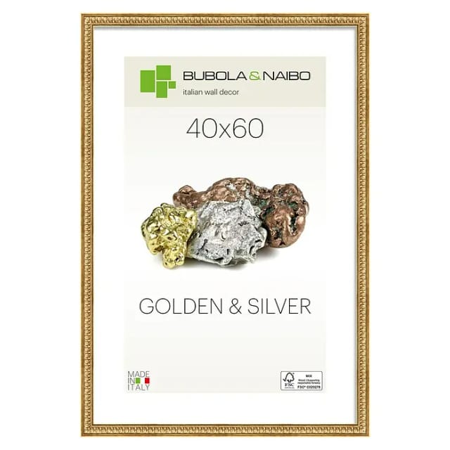 Holzrahmen Iris (40 x 60 cm, Gold)