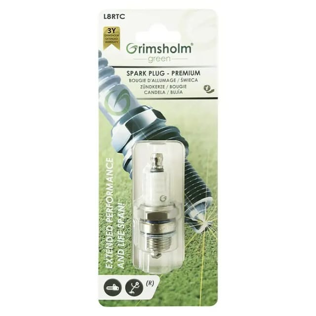 Grimsholm Green Zündkerze L8RTC (Passend für: Kettensägen und Trimmer)