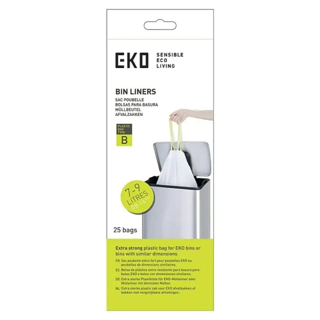 EKO Müllbeutel Typ B (9 l, 25 Stk., Weiß)