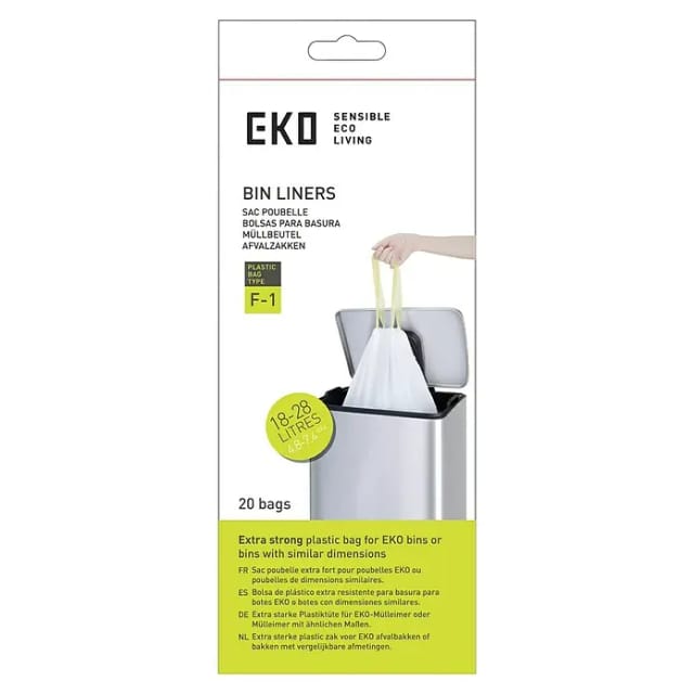 EKO Müllbeutel Typ F1 (28 l, 20 Stk., Weiß)
