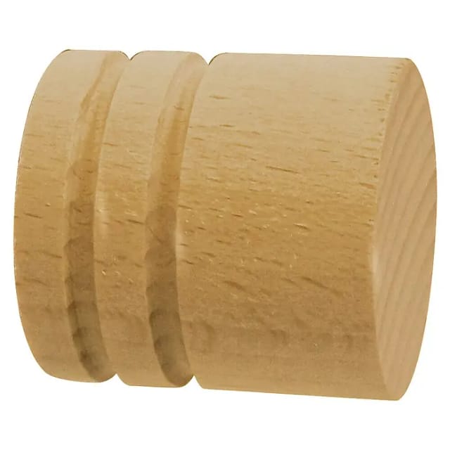 Endstück Rill-Cap (Buche, Durchmesser: 2,8 cm)