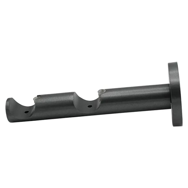 Doppelträger Function (Anthrazit, Geeignet für: Gardinenstangen Ø 20 mm, Länge: 13,1 cm)
