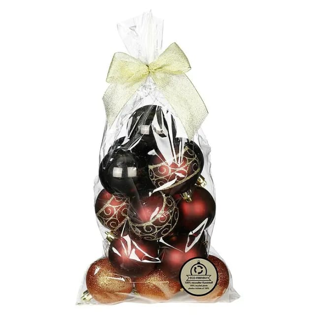 Weihnachtskugeln (Flames, Kunststoff, Durchmesser: 6 cm, 20 Stk.)