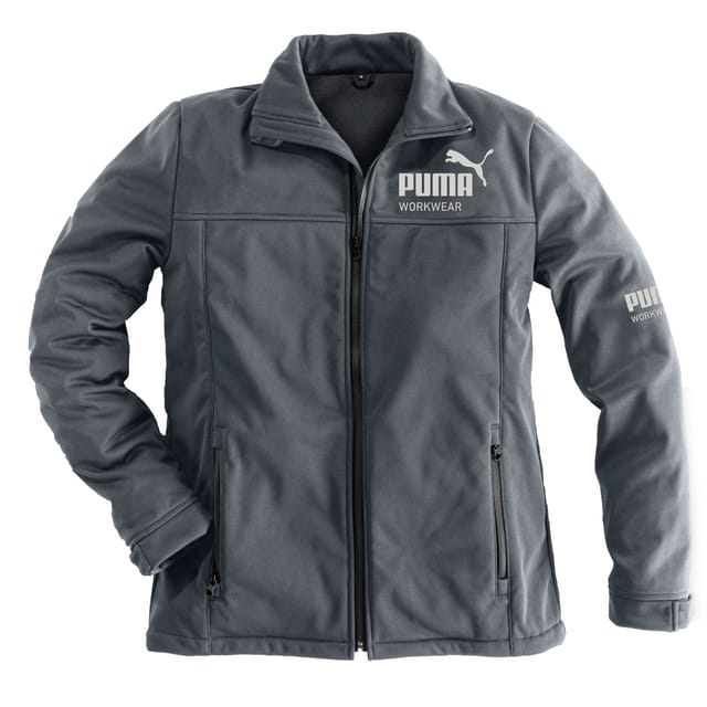 Puma Workwear Softshell-Jacke Champ (Stahlgrau, Carbon, L)