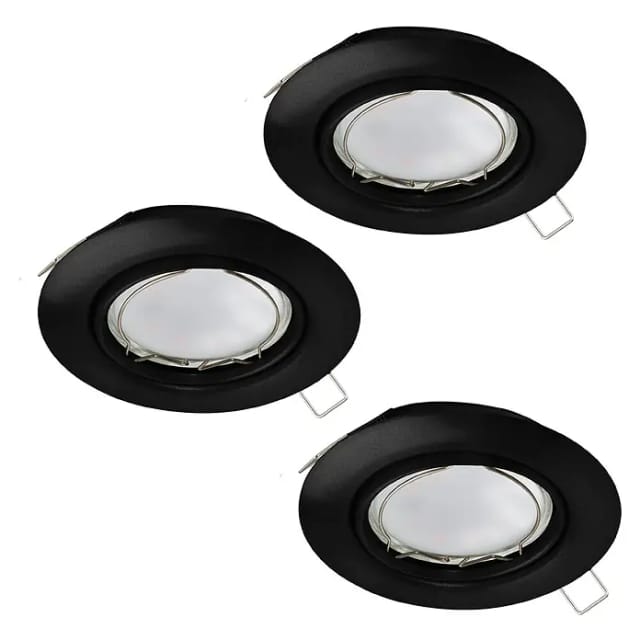 Eglo LED-Einbauleuchte PENETO (Warmweiß, Durchmesser: 8,7 cm, 3 Stk.)