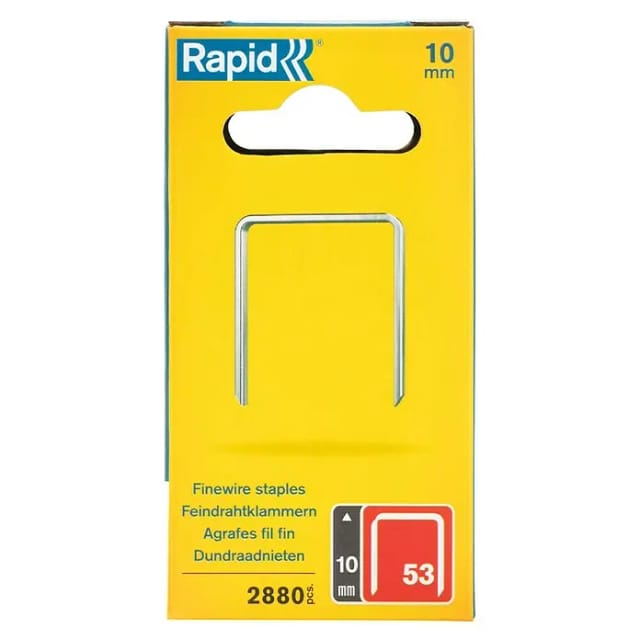 Rapid Feindrahtklammer Typ 53 (Klammertiefe: 10 mm, Rückenbreite: 11,4 mm, 2.880 Stk.)