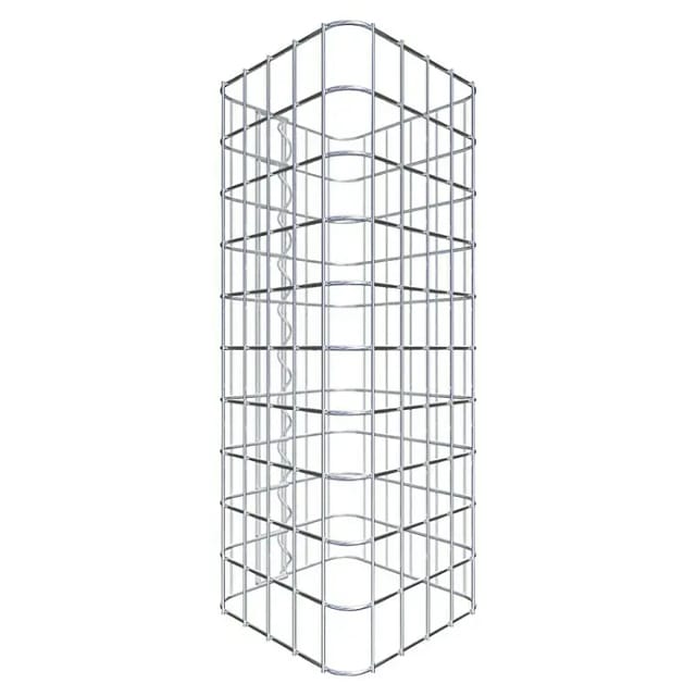 Gabiona Gabionensäule (27 x 27 x 50 cm, Stahl, Maschenbreite: 50 mm, Maschenhöhe: 50 mm)