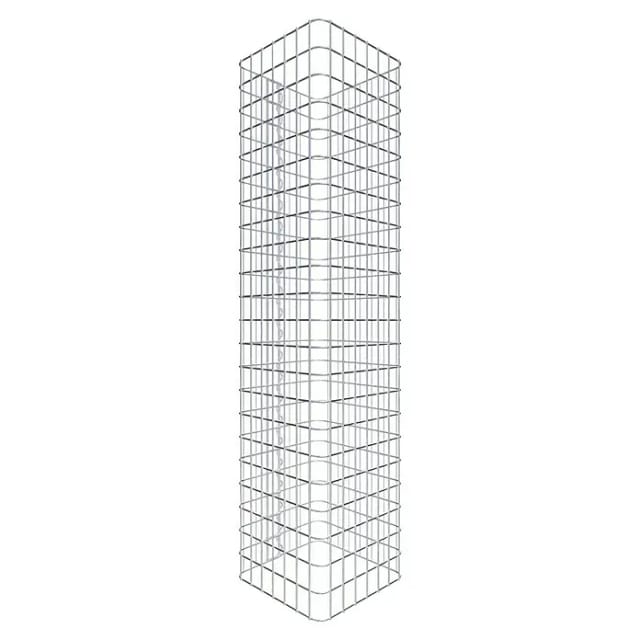 Gabiona Gabionensäule (37 x 37 x 110 cm, Stahl, Maschenbreite: 50 mm, Maschenhöhe: 50 mm)