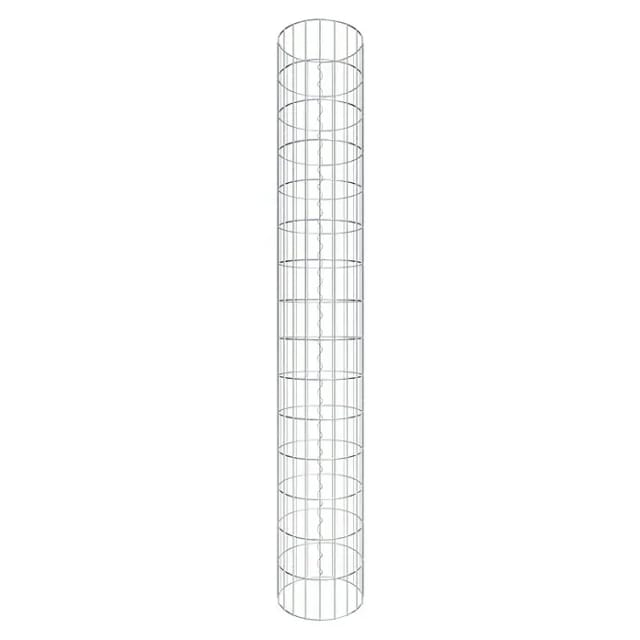 Gabiona Gabionensäule (Durchmesser: 32 cm, Höhe: 150 cm, Stahl, Maschenbreite: 50 mm, Maschenhöhe: 100 mm)