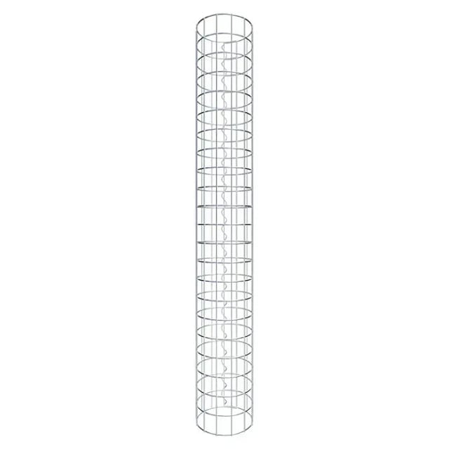 Gabiona Gabionensäule (Durchmesser: 22 cm, Höhe: 110 cm, Stahl, Maschenbreite: 50 mm, Maschenhöhe: 50 mm)