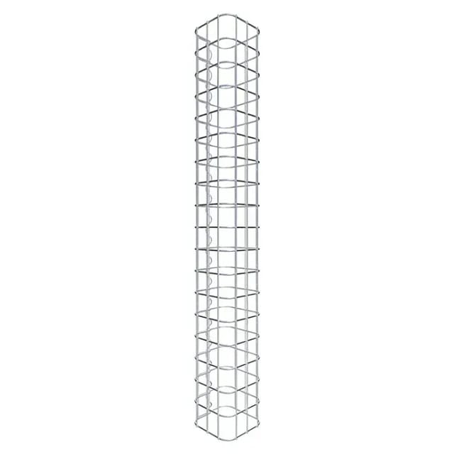 Gabiona Gabionensäule (17 x 17 x 90 cm, Stahl, Maschenbreite: 50 mm, Maschenhöhe: 50 mm)