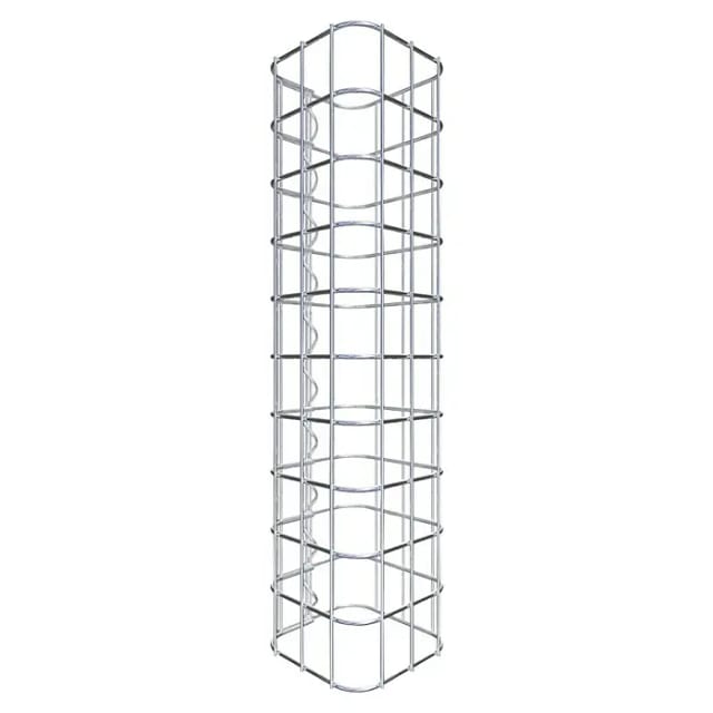 Gabiona Gabionensäule (17 x 17 x 50 cm, Stahl, Maschenbreite: 50 mm, Maschenhöhe: 50 mm)
