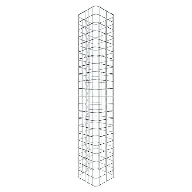 Gabiona Gabionensäule (27 x 27 x 110 cm, Stahl, Maschenbreite: 50 mm, Maschenhöhe: 50 mm)