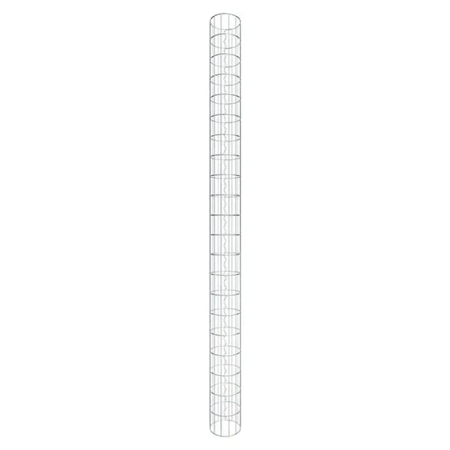 Gabiona Gabionensäule (Durchmesser: 22 cm, Höhe: 210 cm, Stahl, Maschenbreite: 50 mm, Maschenhöhe: 100 mm)