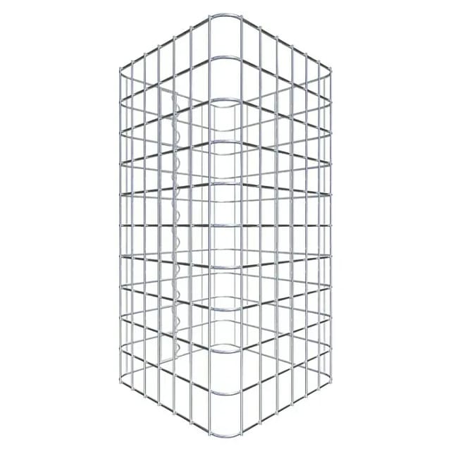 Gabiona Gabionensäule (37 x 37 x 50 cm, Stahl, Maschenbreite: 50 mm, Maschenhöhe: 50 mm)