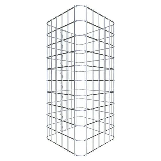 Gabiona Gabionensäule (32 x 32 x 50 cm, Stahl, Maschenbreite: 50 mm, Maschenhöhe: 50 mm)