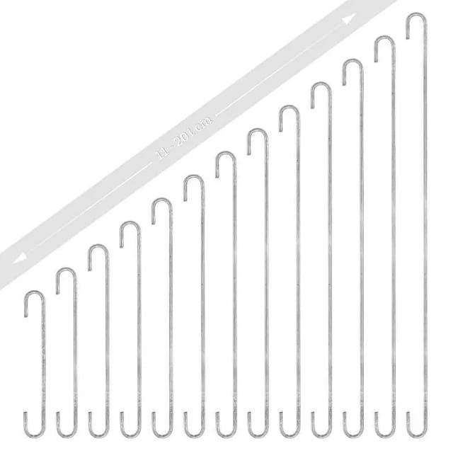 Gabiona Distanz-Abstandshalter (35 cm, Silbergrau)