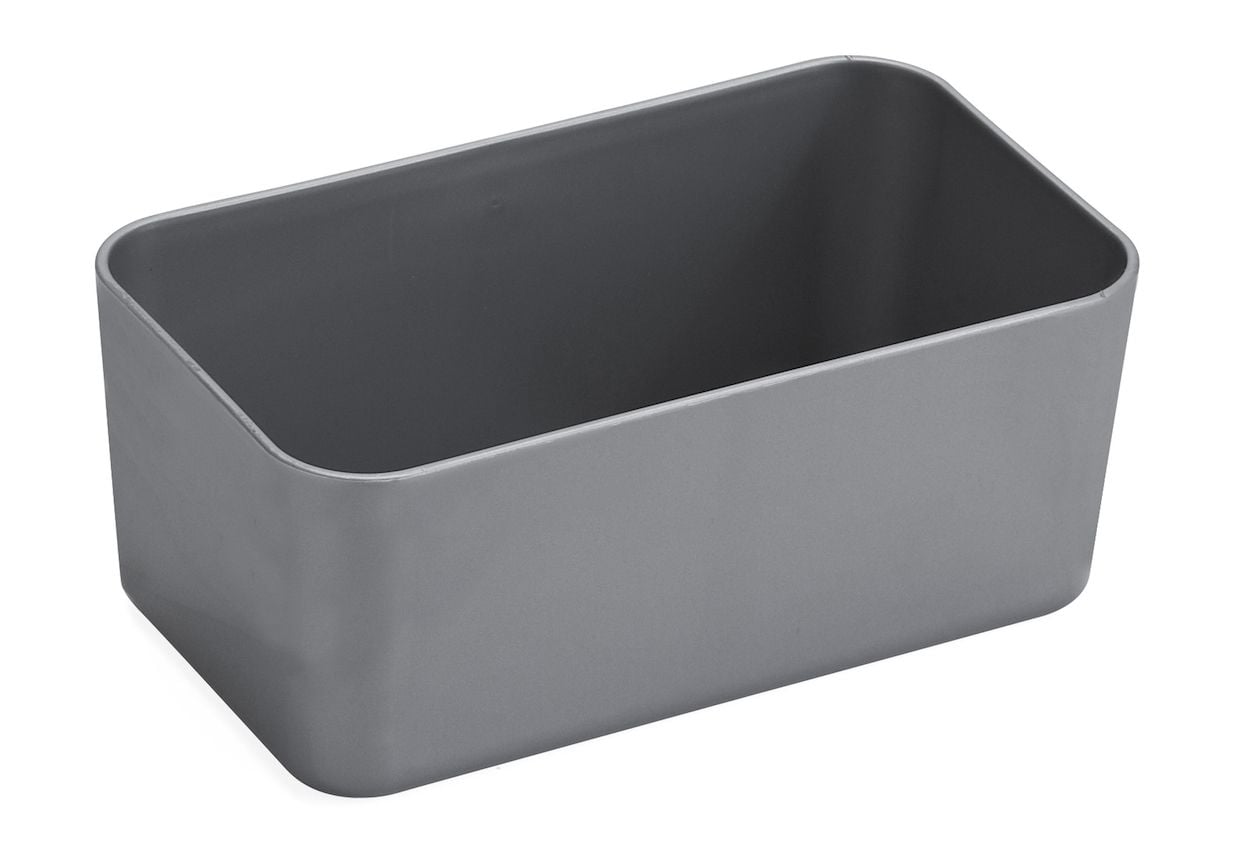 Sunware Aufbewahrungsbox Q-Line Basket (L x B x H: 12,2 x 7 x 4,8 cm, Kunststoff, Metallfarbig)