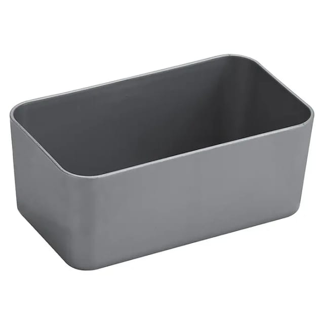 Sunware Aufbewahrungsbox Q-Line Basket (L x B x H: 12,2 x 7 x 4,8 cm, Kunststoff, Metallfarbig)