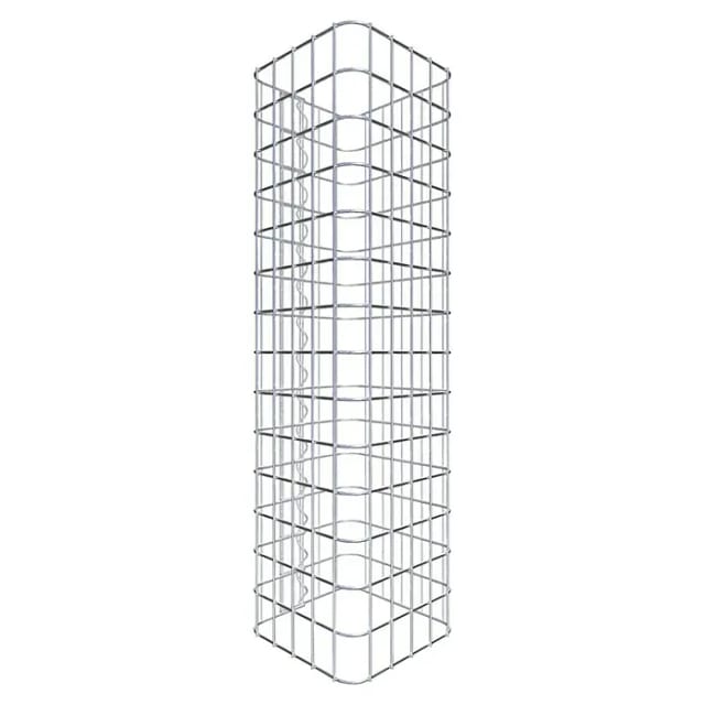 Gabiona Gabionensäule (27 x 27 x 70 cm, Stahl, Maschenbreite: 50 mm, Maschenhöhe: 50 mm)