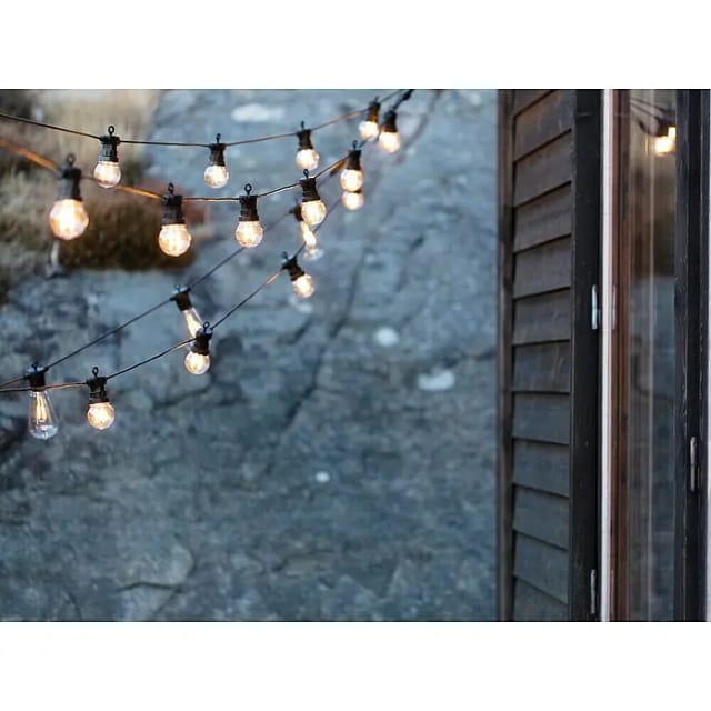 Garden 24 LED-Lichterkette (Außen, 550 cm, Lichtfarbe: Warmweiß, Rund)