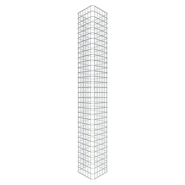 Gabiona Gabionensäule (32 x 32 x 160 cm, Stahl, Maschenbreite: 50 mm, Maschenhöhe: 50 mm, Spirale)