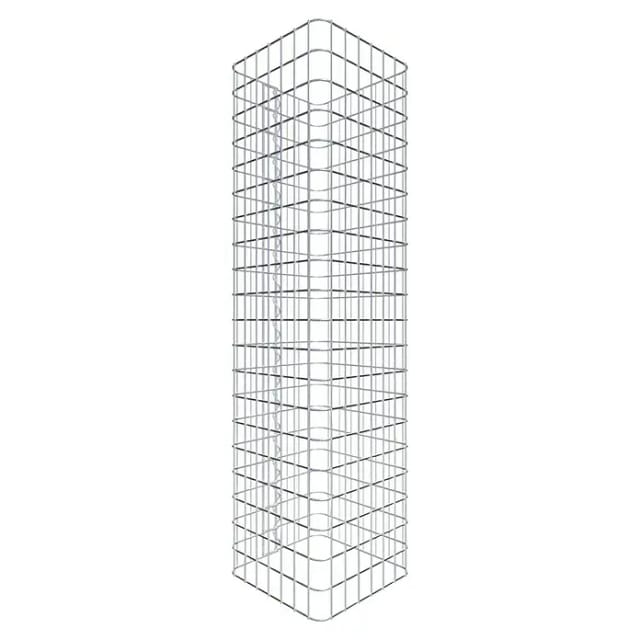 Gabiona Gabionensäule (37 x 37 x 100 cm, Stahl, Maschenbreite: 50 mm, Maschenhöhe: 50 mm)