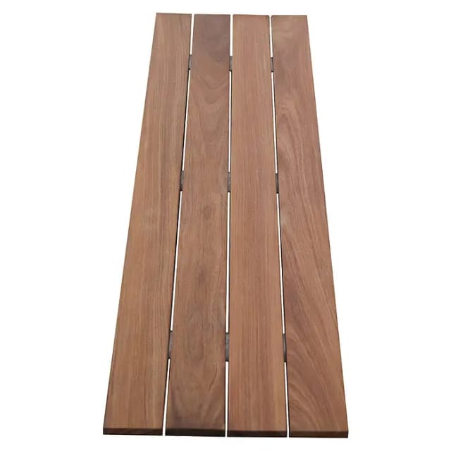 Gabiona Bankplatte (30 x 115 cm, Mahagoni)