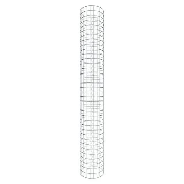 Gabiona Gabionensäule (Durchmesser: 37 cm, Höhe: 180 cm, Stahl, Maschenbreite: 50 mm, Maschenhöhe: 50 mm)