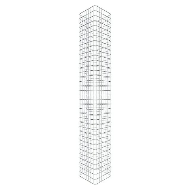Gabiona Gabionensäule (37 x 37 x 180 cm, Stahl, Maschenbreite: 50 mm, Maschenhöhe: 50 mm)