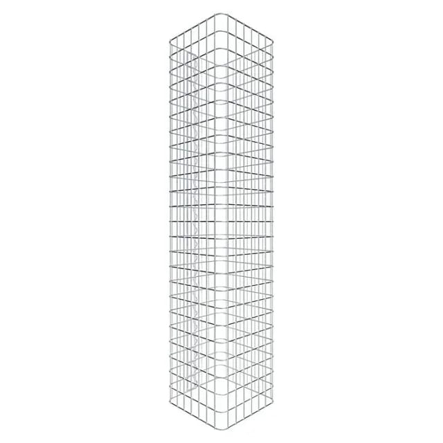 Gabiona Gabionensäule (37 x 37 x 120 cm, Stahl, Maschenbreite: 50 mm, Maschenhöhe: 50 mm)