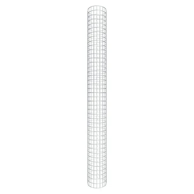 Gabiona Gabionensäule (Durchmesser: 32 cm, Höhe: 210 cm, Stahl, Maschenbreite: 50 mm, Maschenhöhe: 50 mm)