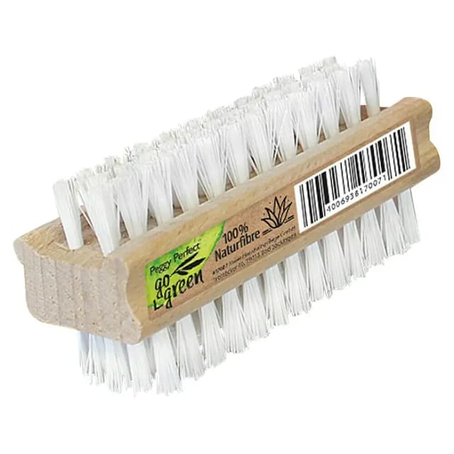 Peggy Perfect goGreen Nagelbürste (Beige, L x B x H: 9,5 x 3,5 x 4 cm, Material Borsten: Nylon)
