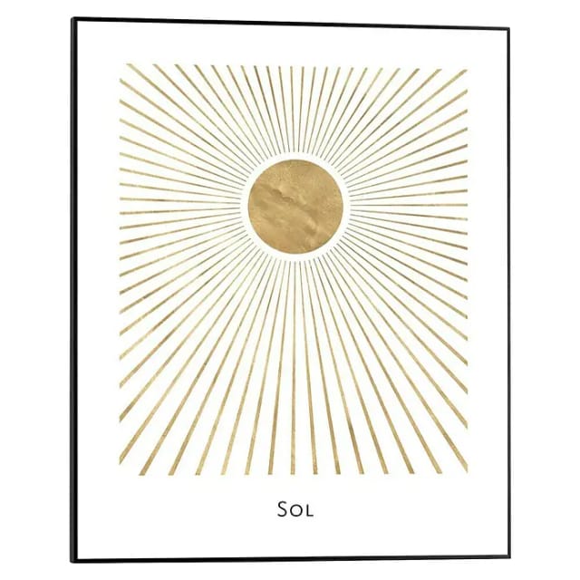 Reinders Bild Slim Frame Black (Sun, B x H: 40 x 50 cm)