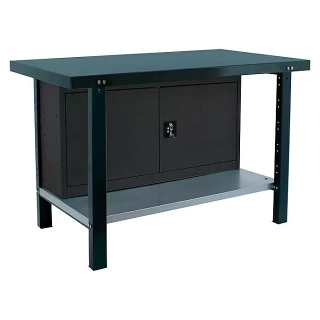 Simonrack Simonwork Werkbank BT6 PRO METAL CABINET 1200 (L x B x H: 73 x 120 x 83 cm, Traglast: 1.000 kg, Schwarz)