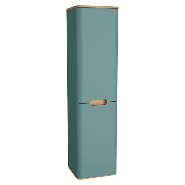 VitrA Sento Hochschrank (B x T x H: 40 x 35 x 157,5 cm, Fjordgrün, DIN Anschlag: Links)