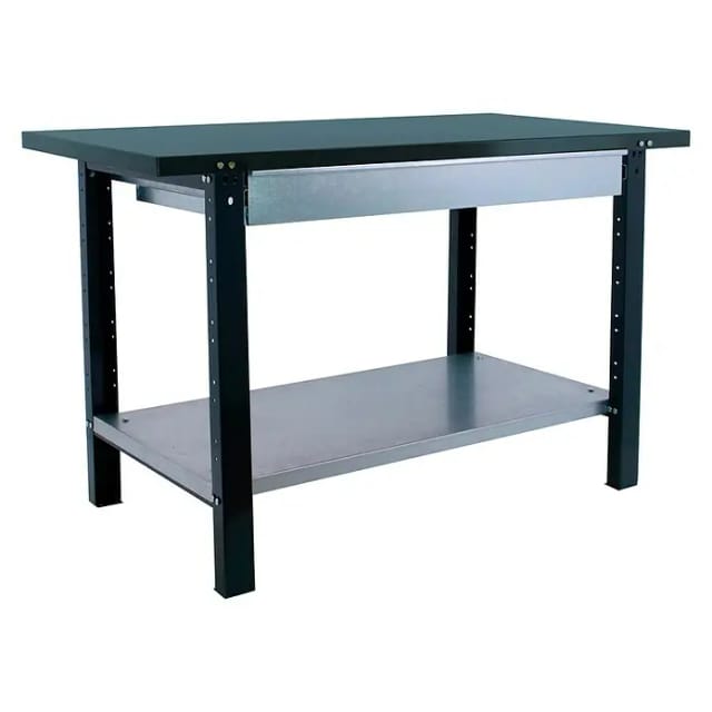 Simonrack Simonwork Werkbank BT6L PRO METAL 1BOX 1800 (L x B x H: 73 x 180 x 83 cm, Traglast: 1.035 kg, Schwarz)