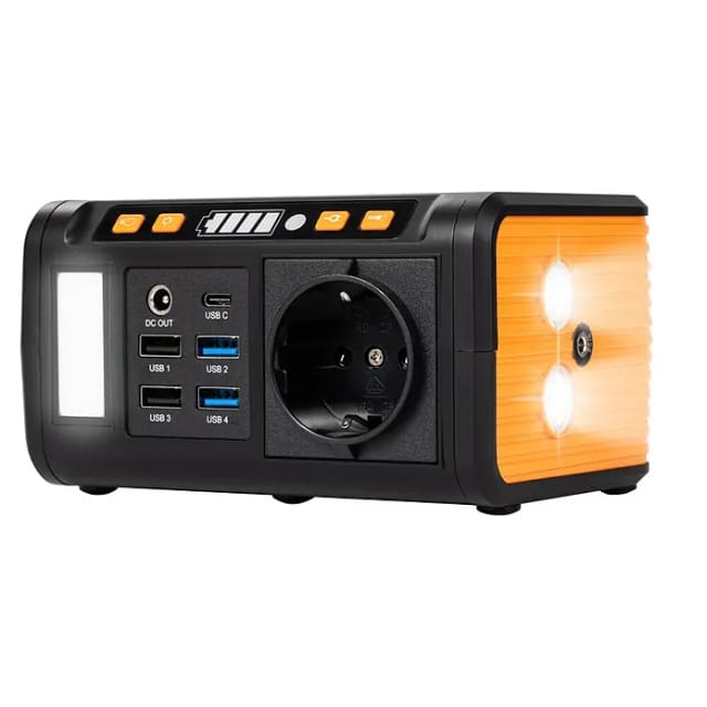 Technaxx Powerstation TX-205 (74 Wh, Schwarz/Orange)