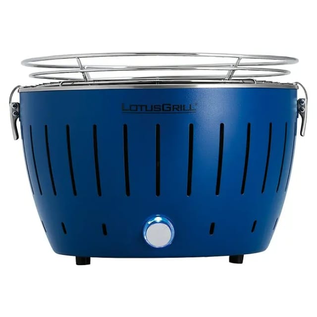 LotusGrill Holzkohlegrill S (Durchmesser Grillfläche: 26 cm, Tiefblau)