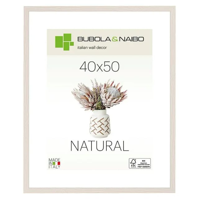 Bubola & Naibo Holzrahmen Tulipa 6340 (40 x 50 cm, Weiß)