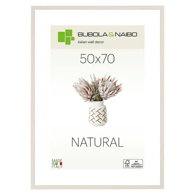 Bubola & Naibo Holzrahmen Tulipa 6340 (50 x 70 cm, Weiß)