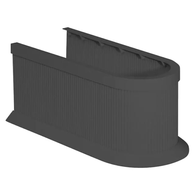 Siphonverkleidung (Kunststoff, Schwarz)