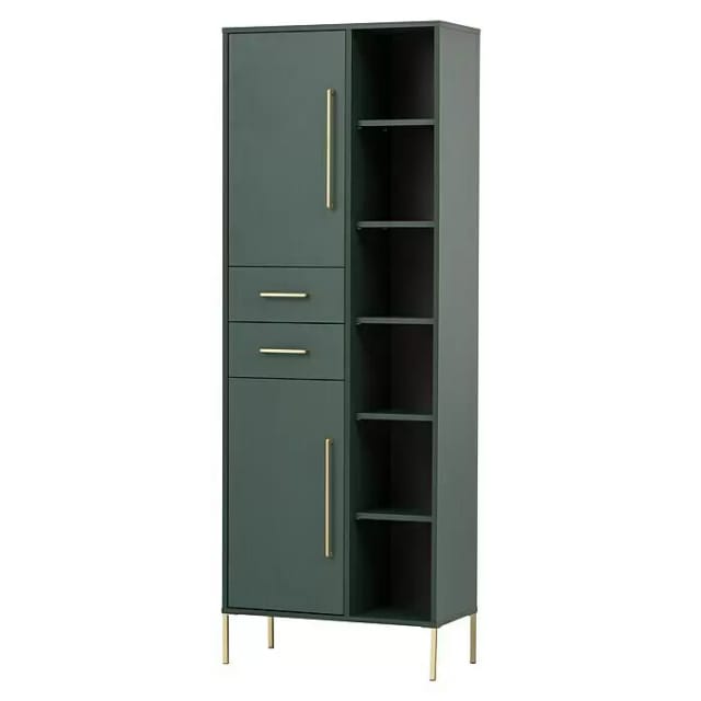 Schildmeyer Kent Hochschrank (67,1 x 33,1 x 184,3 cm, Waldgrün, Matt)