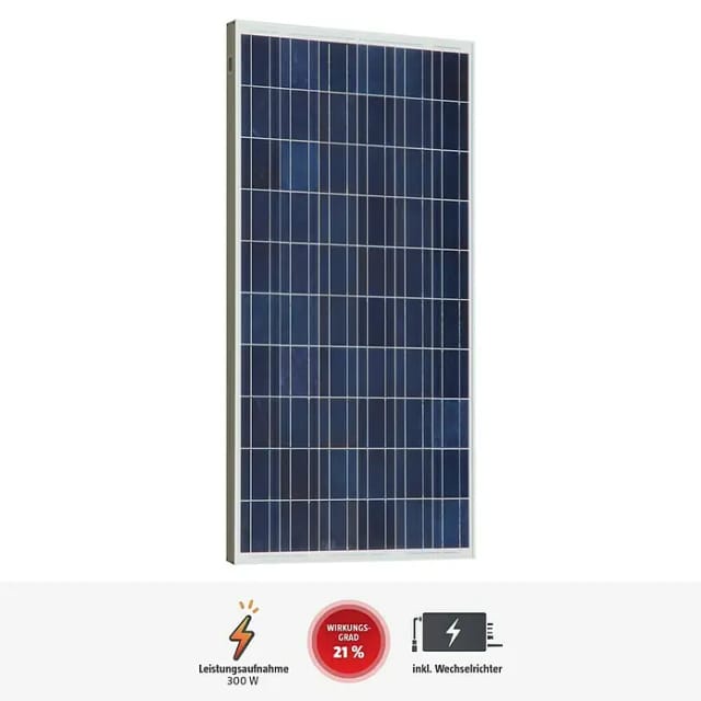 Sunset Balkonkraftwerk Sunpay 300 Plus - 0% MwSt. (gem. § 12 Abs. 3 UStG) (Monofazial, 300 W, L x B x H: 3,5 x 99,2 x 148 cm)
