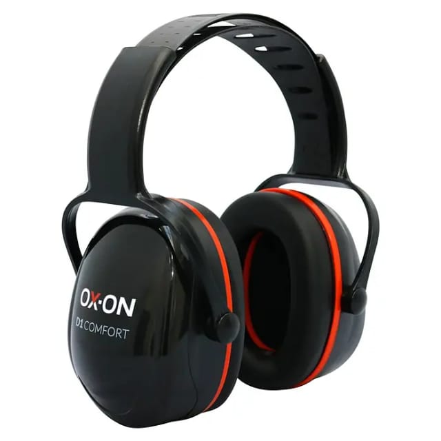 OX-ON Kapselgehörschutz Earmuffs D1 Comfort (Schwarz, Schallschutz: 28 dB bei 125 Hz)