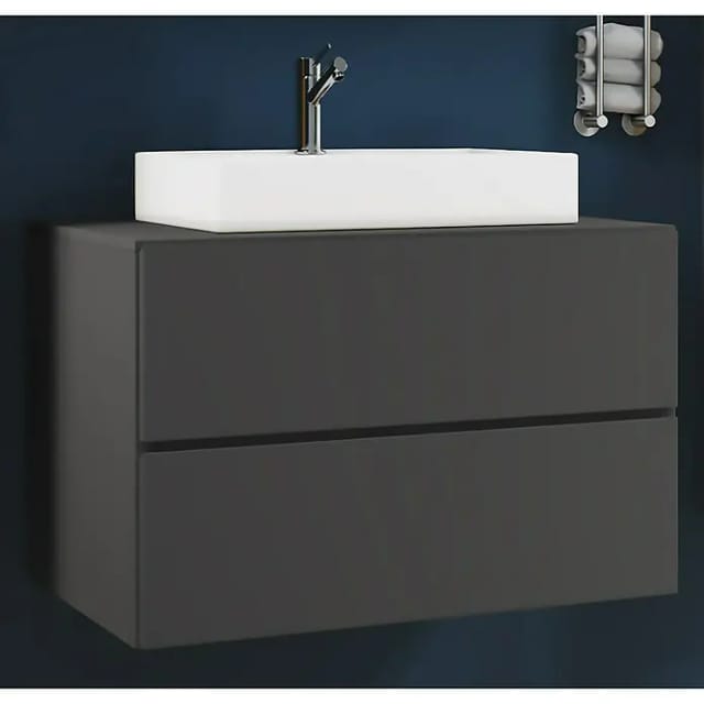 VCM Lendas Badmöbel-Set (61 cm, Anthrazit)