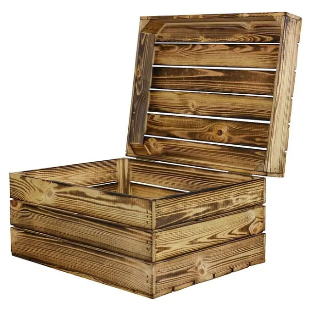 Holzkiste Assos (L x B x H: 40 x 32 x 22 cm, Braun)