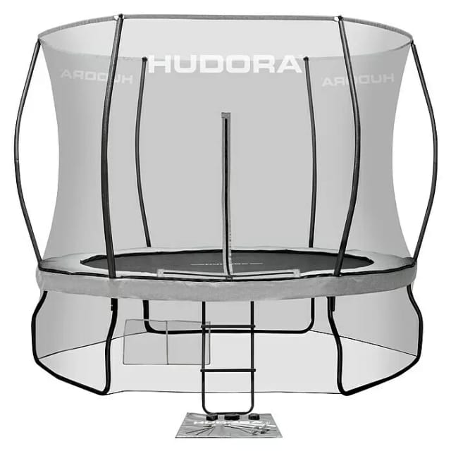 Trampolin (Durchmesser: 340 cm, Schwarz/Grau)
