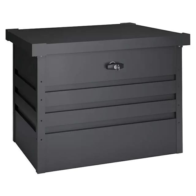 Hoggar Garten-Aufbewahrungsbox Sveg (L x B x H: 61 x 72 x 63 cm, Anthrazit, Metall)