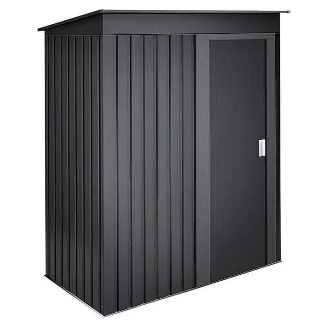 Hoggar Geräteschrank Hede (Außenmaß inkl. Dachüberstand (B x T): 162 x 86 cm, Anthrazit, Stahl, 1,39 m²)